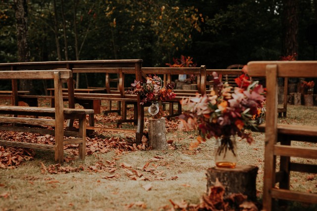 Autumn outdoor ceremony